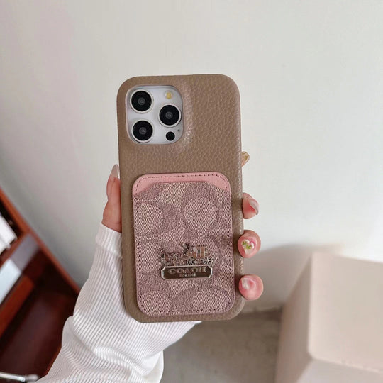Signature Phone Case with Card Holder - Stylish Protection