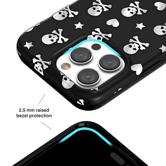 Chrome Skulls iPhone Case – Aesthetic Shockproof Phone Cover