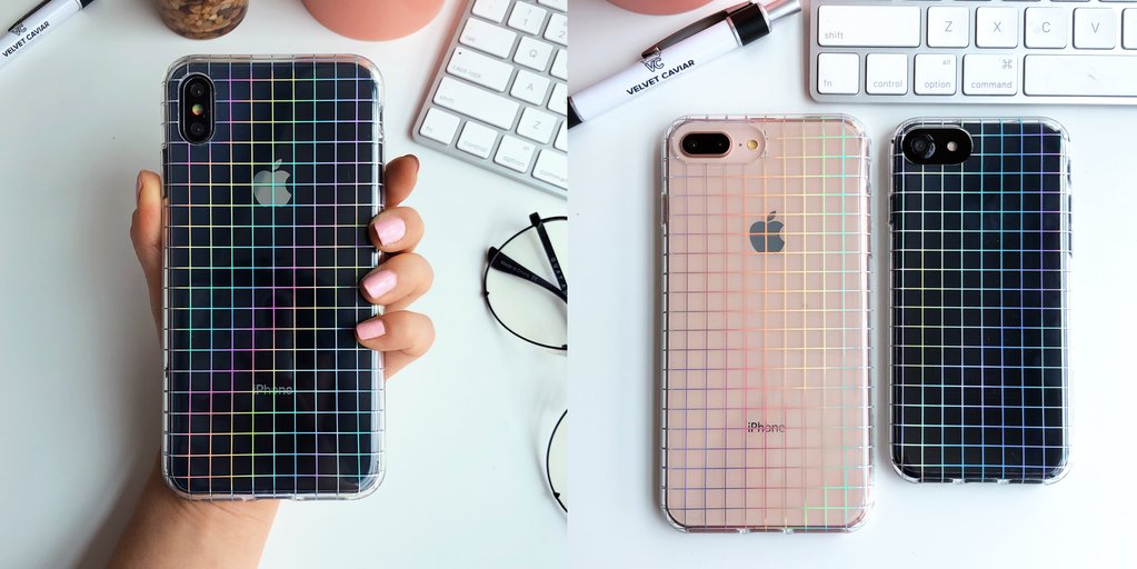 Off The Grid Holo iPhone Case – Luxury Aesthetic Phone Cover