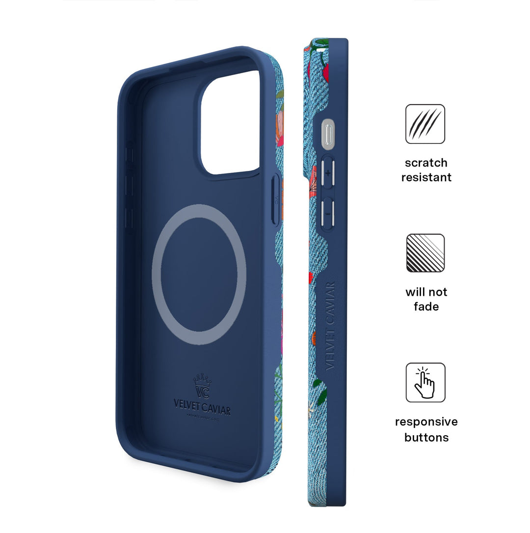Groovy Floral iPhone Case – Luxury Aesthetic Phone Cover