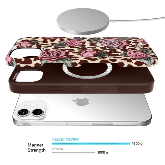Rosy Leopard iPhone Case – Aesthetic Shockproof Phone Cover
