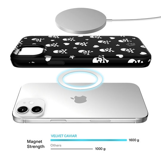 Chrome Skulls iPhone Case – Aesthetic Shockproof Phone Cover