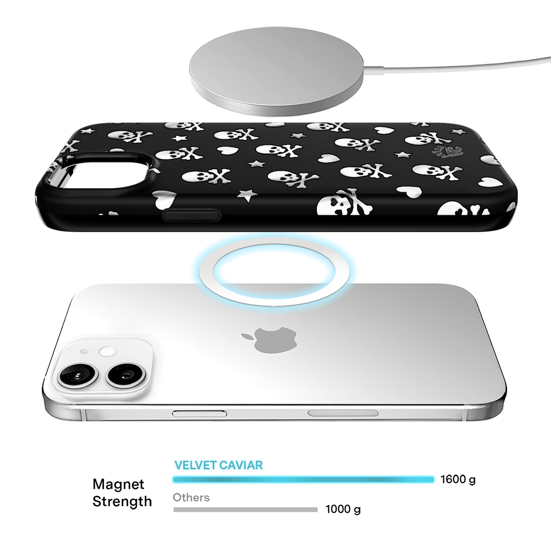 Chrome Skulls iPhone Case – Aesthetic Shockproof Phone Cover