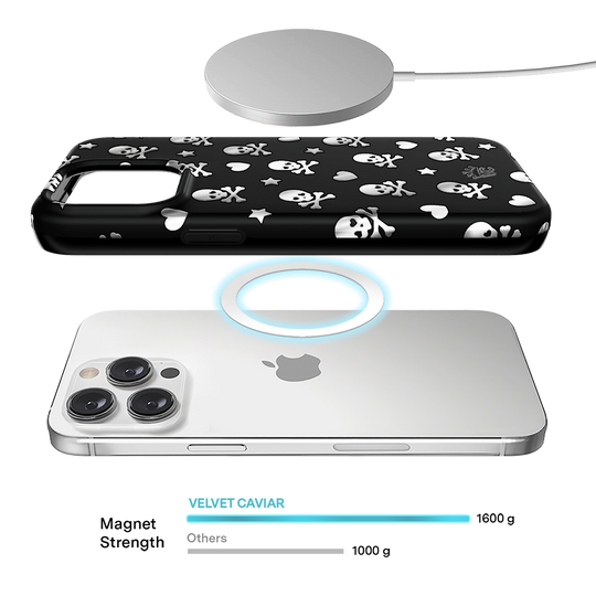 Chrome Skulls iPhone Case – Aesthetic Shockproof Phone Cover