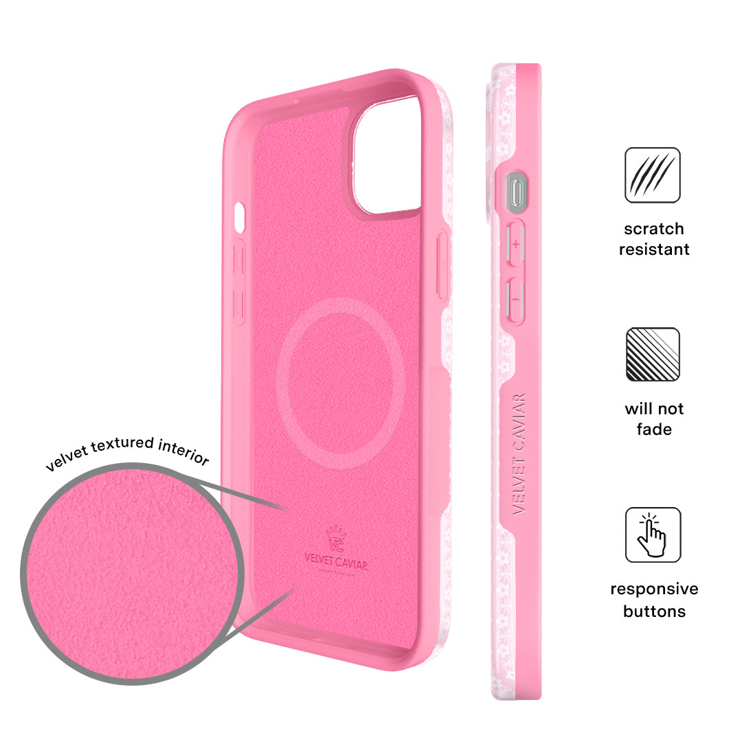 Strawberry Macaron iPhone Case – Chic Designer-Style Phone Cover
