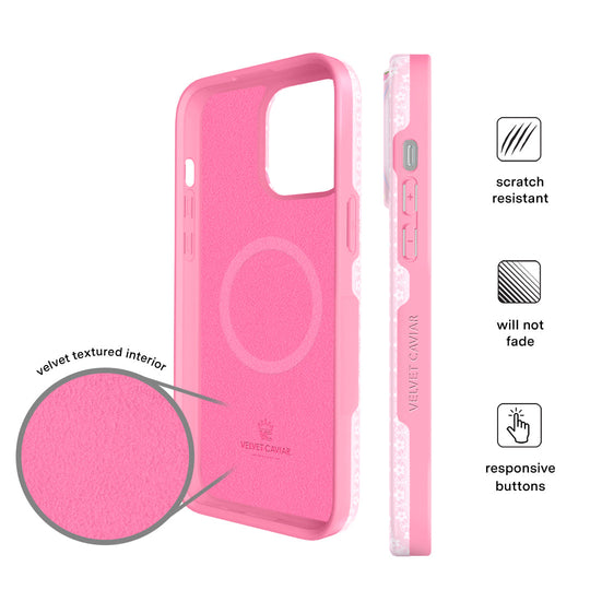 Strawberry Macaron iPhone Case – Chic Designer-Style Phone Cover