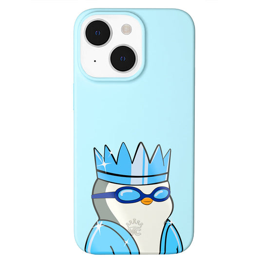 Pudgy Penguins Polar Blue iPhone Case – Trendy Protective Phone Cover