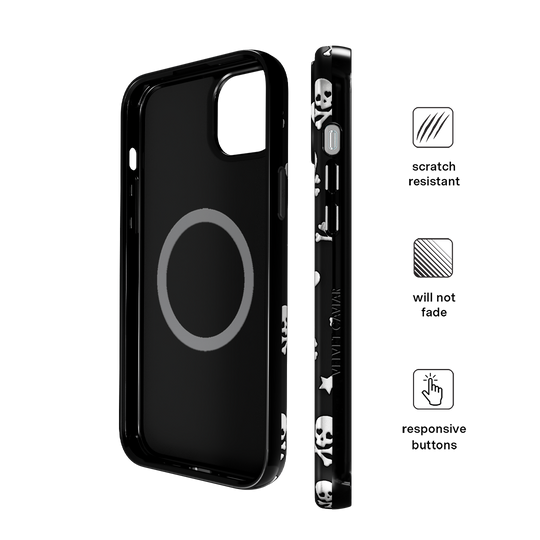 Chrome Skulls iPhone Case – Aesthetic Shockproof Phone Cover