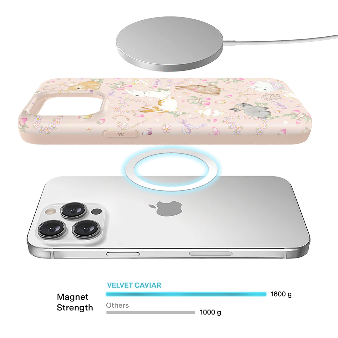 Bunnies & Bows iPhone Case – Trendy Protective Phone Cover