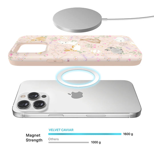 Bunnies & Bows iPhone Case – Trendy Protective Phone Cover