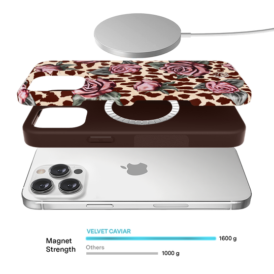Rosy Leopard iPhone Case – Aesthetic Shockproof Phone Cover