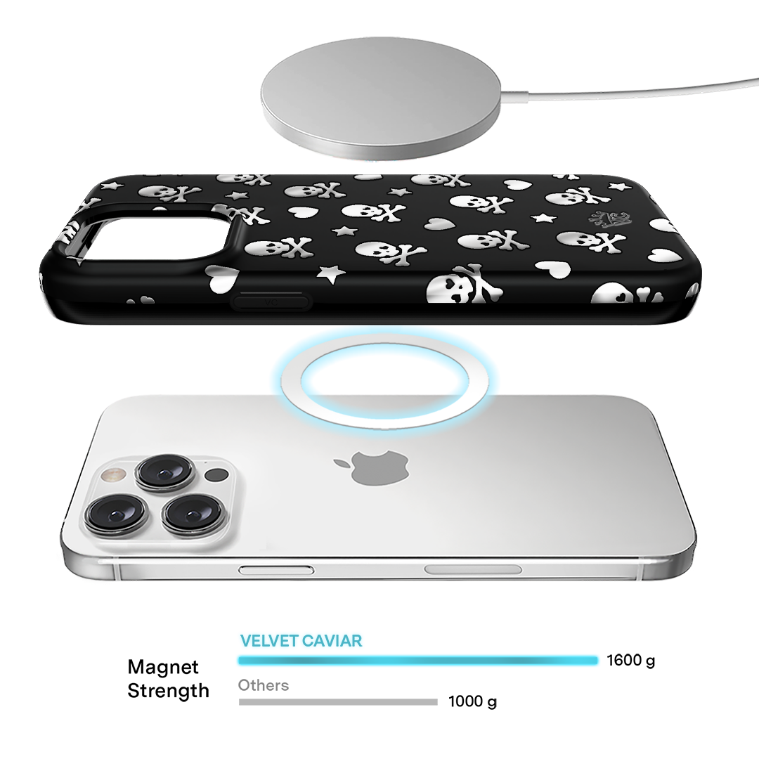 Chrome Skulls iPhone Case – Aesthetic Shockproof Phone Cover