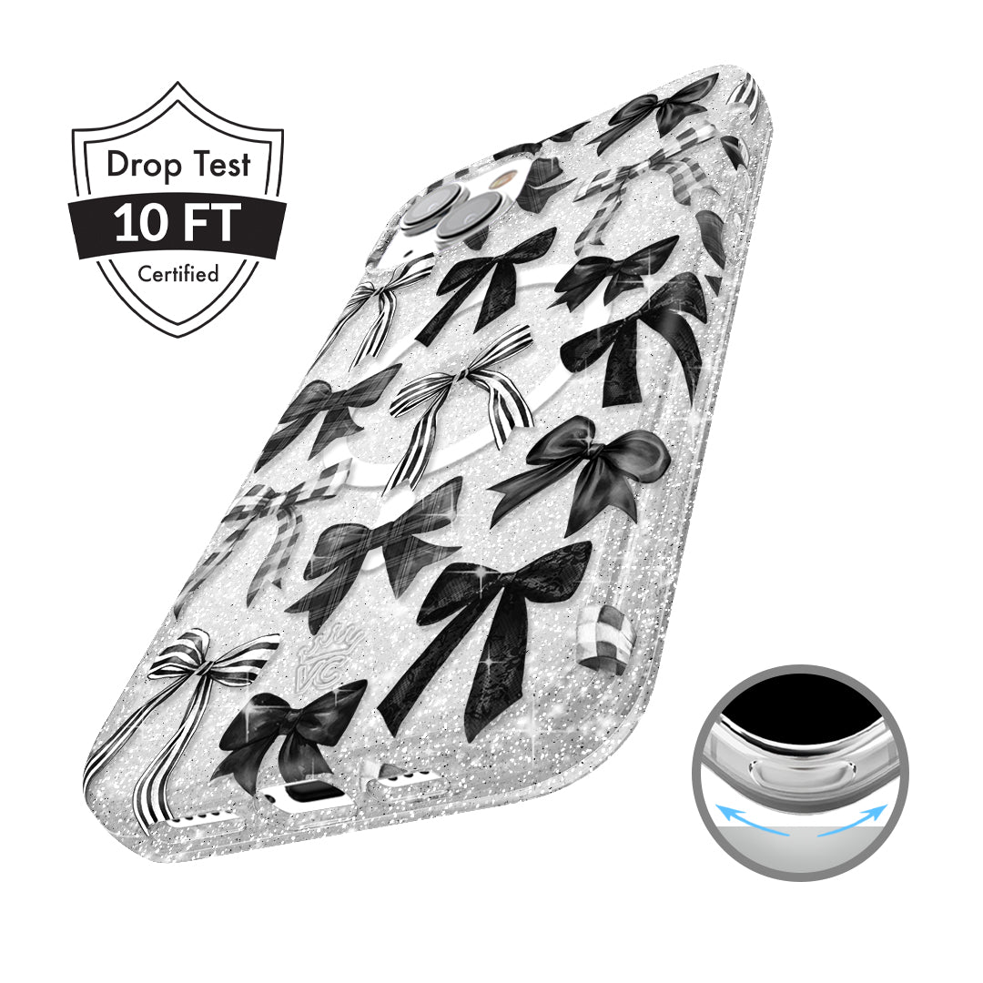 Gothic Bows iPhone Case – Trendy Protective Phone Cover