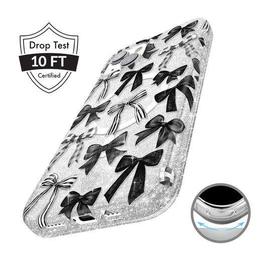 Gothic Bows iPhone Case – Trendy Protective Phone Cover