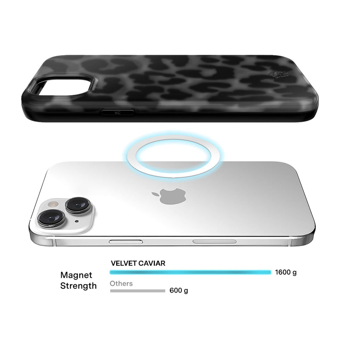 It Girl Black Leopard iPhone Case – Aesthetic Shockproof Phone Cover