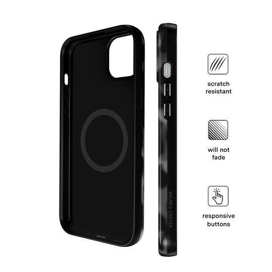 It Girl Black Leopard iPhone Case – Aesthetic Shockproof Phone Cover