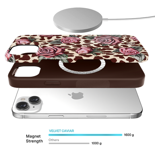 Rosy Leopard iPhone Case – Aesthetic Shockproof Phone Cover