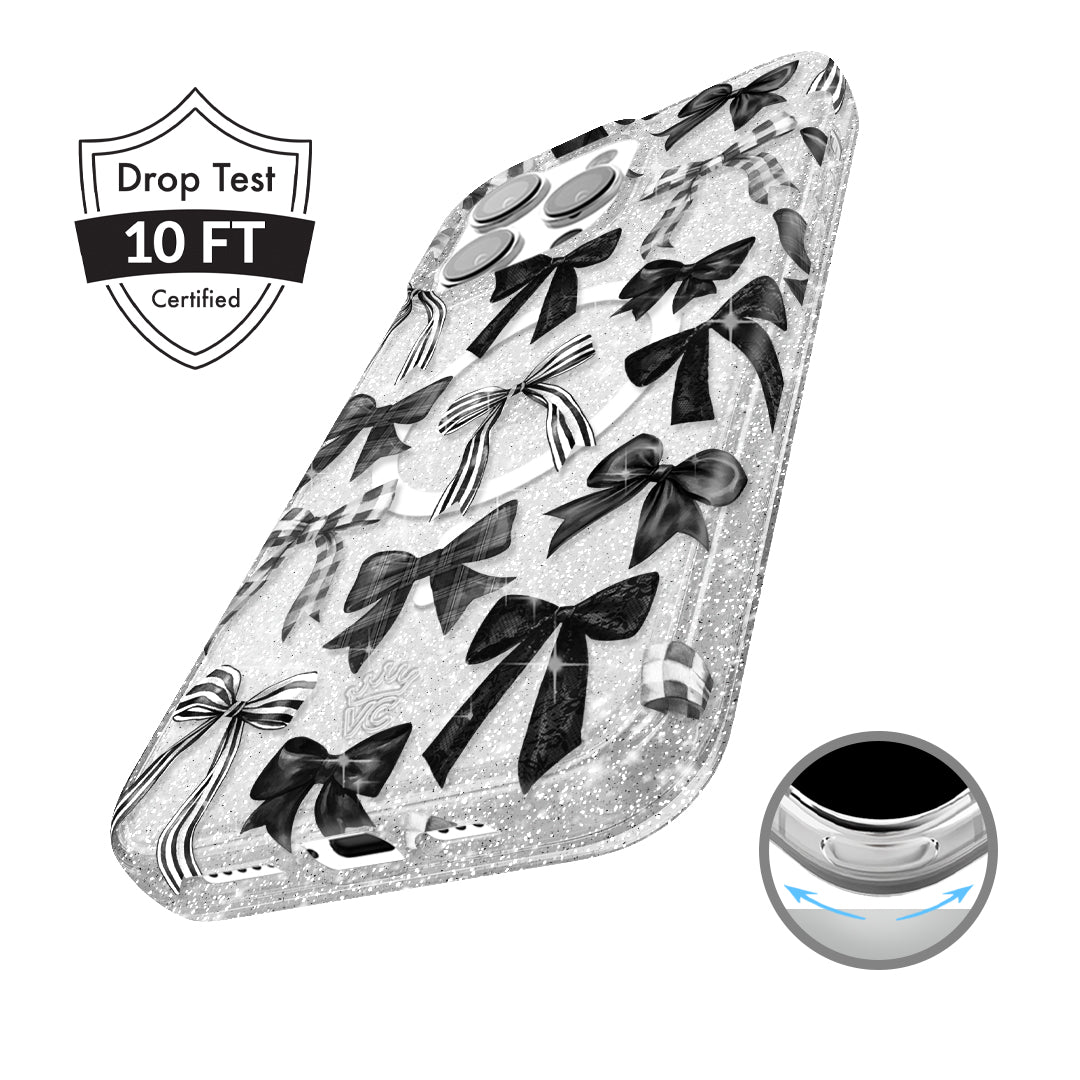 Gothic Bows iPhone Case – Trendy Protective Phone Cover