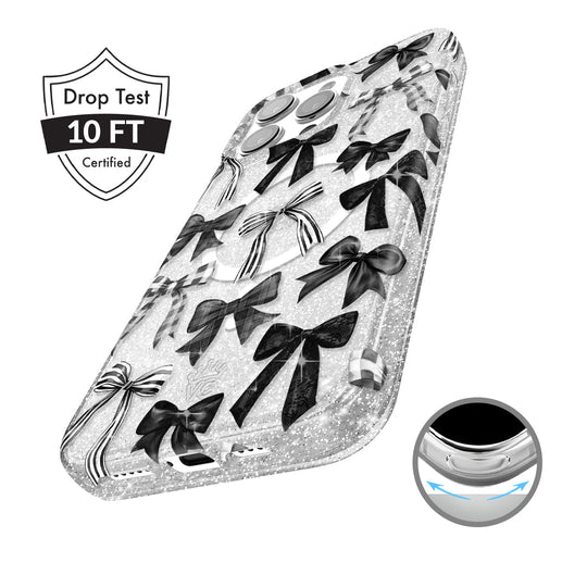 Gothic Bows iPhone Case – Trendy Protective Phone Cover