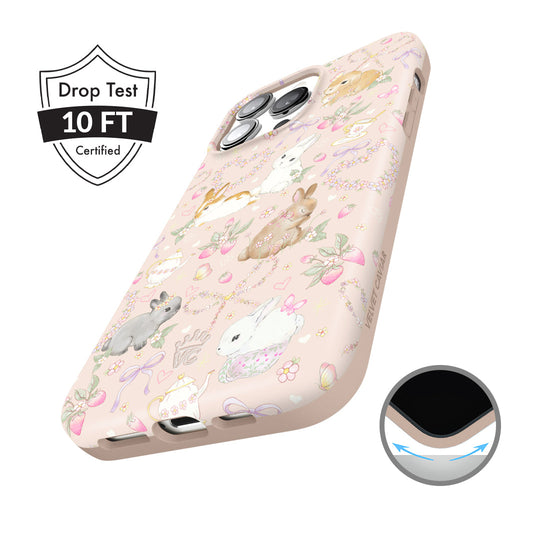 Bunnies & Bows iPhone Case – Trendy Protective Phone Cover