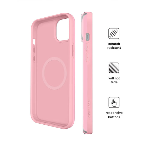 Pink Chrome Stripes iPhone Case – Aesthetic Shockproof Phone Cover