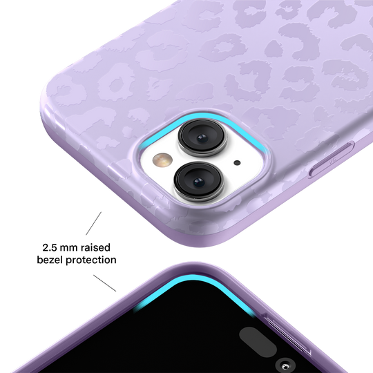 Lilac Leopard iPhone Case – Trendy Protective Phone Cover