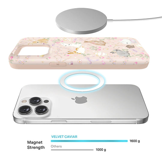 Bunnies & Bows iPhone Case – Trendy Protective Phone Cover