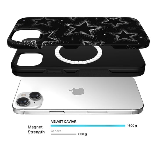 Crystal Chrome Stars iPhone Case – Cute Aesthetic Phone Cover