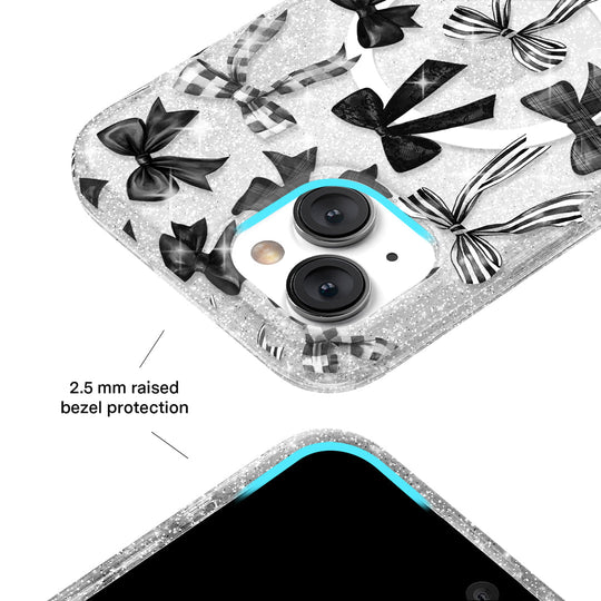 Gothic Bows iPhone Case – Trendy Protective Phone Cover