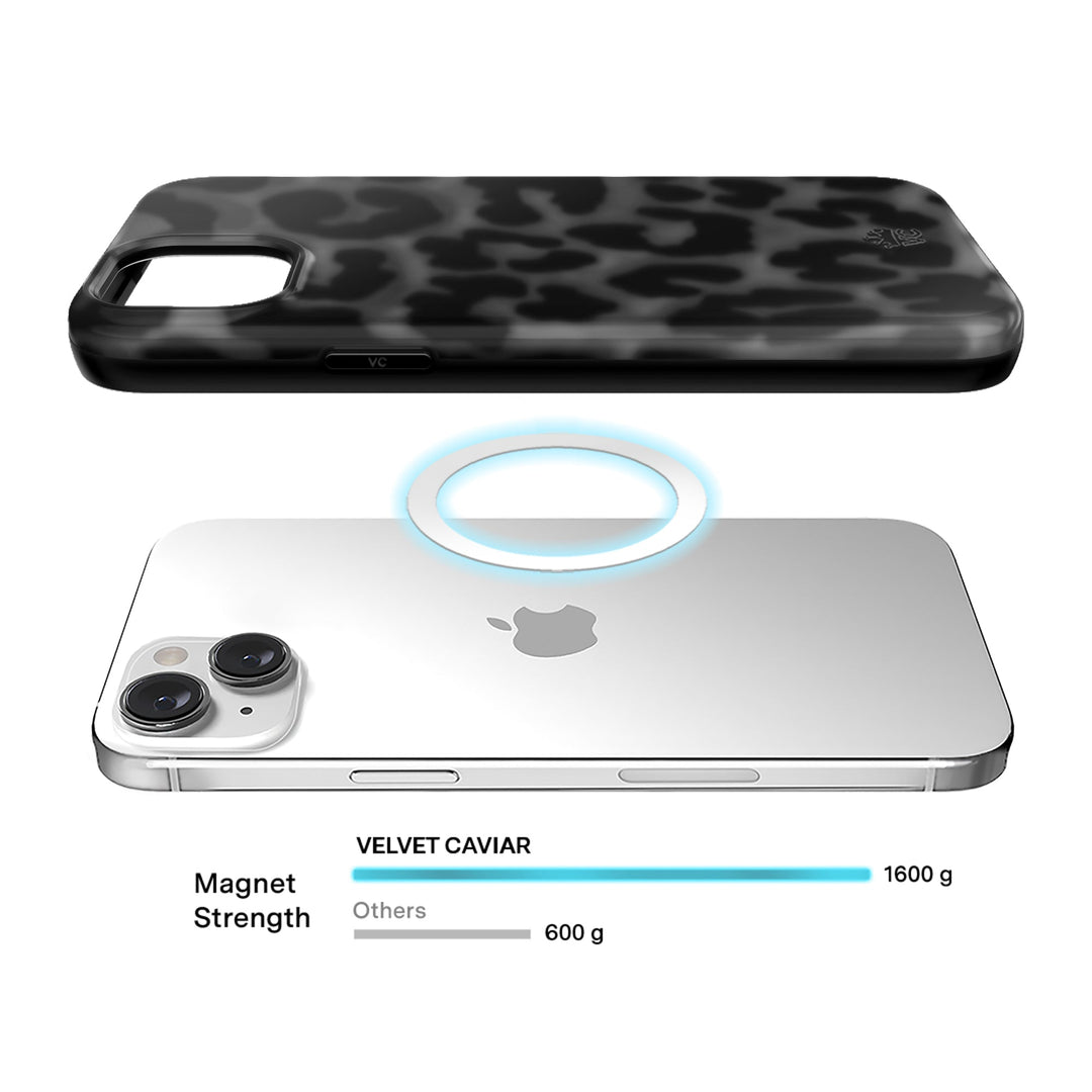 It Girl Black Leopard iPhone Case – Aesthetic Shockproof Phone Cover