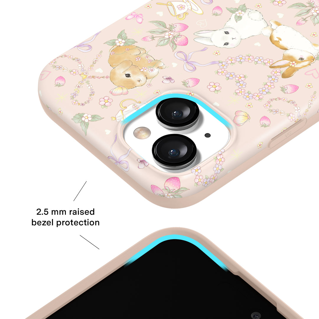 Bunnies & Bows iPhone Case – Trendy Protective Phone Cover