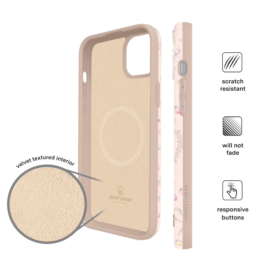Bunnies & Bows iPhone Case – Trendy Protective Phone Cover