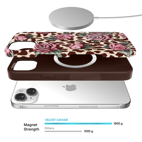 Rosy Leopard iPhone Case – Aesthetic Shockproof Phone Cover