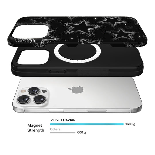Crystal Chrome Stars iPhone Case – Cute Aesthetic Phone Cover