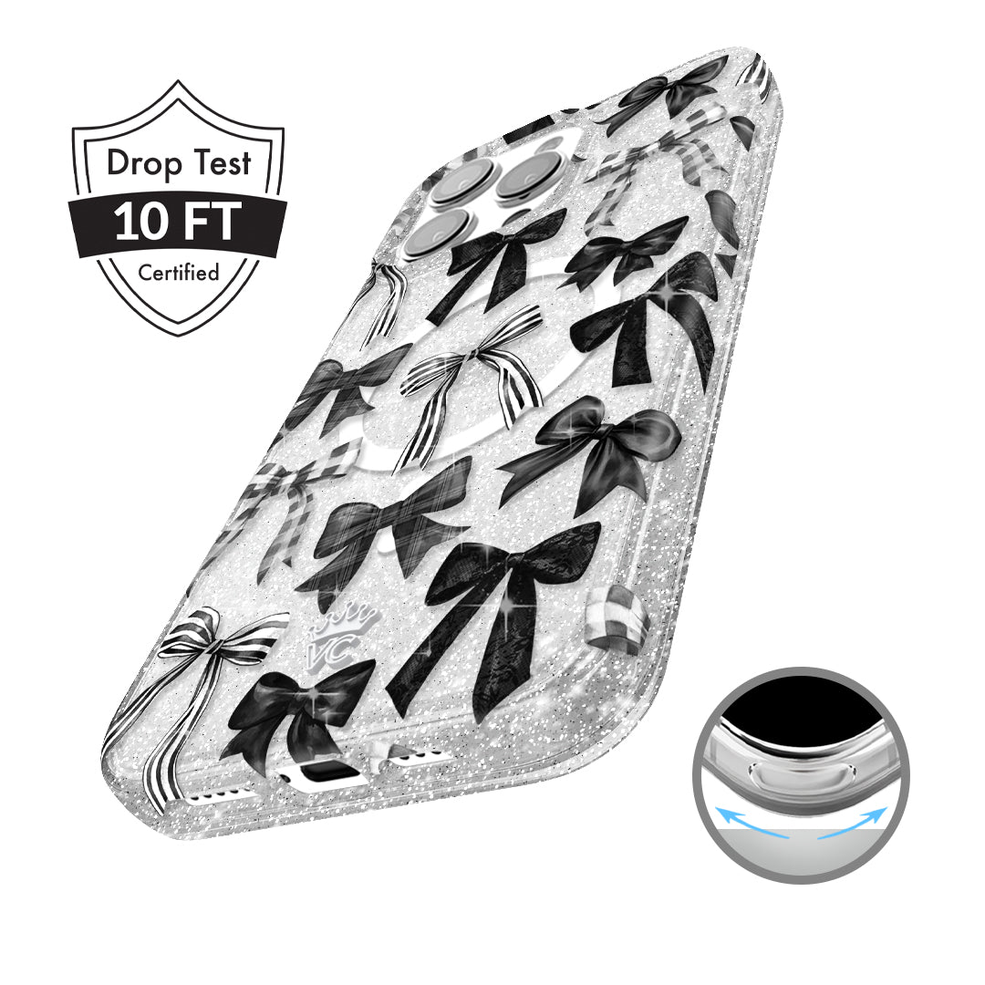 Gothic Bows iPhone Case – Trendy Protective Phone Cover