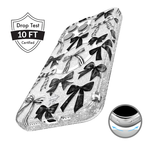 Gothic Bows iPhone Case – Trendy Protective Phone Cover