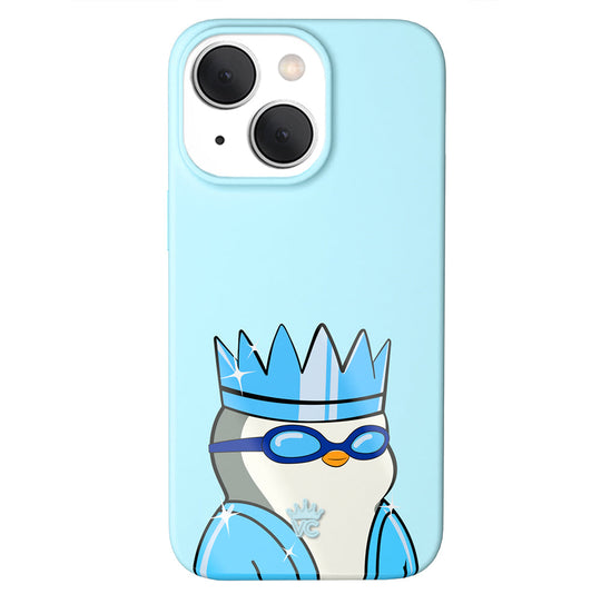 Pudgy Penguins Polar Blue iPhone Case – Trendy Protective Phone Cover