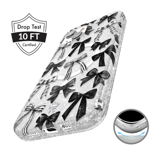 Gothic Bows iPhone Case – Trendy Protective Phone Cover