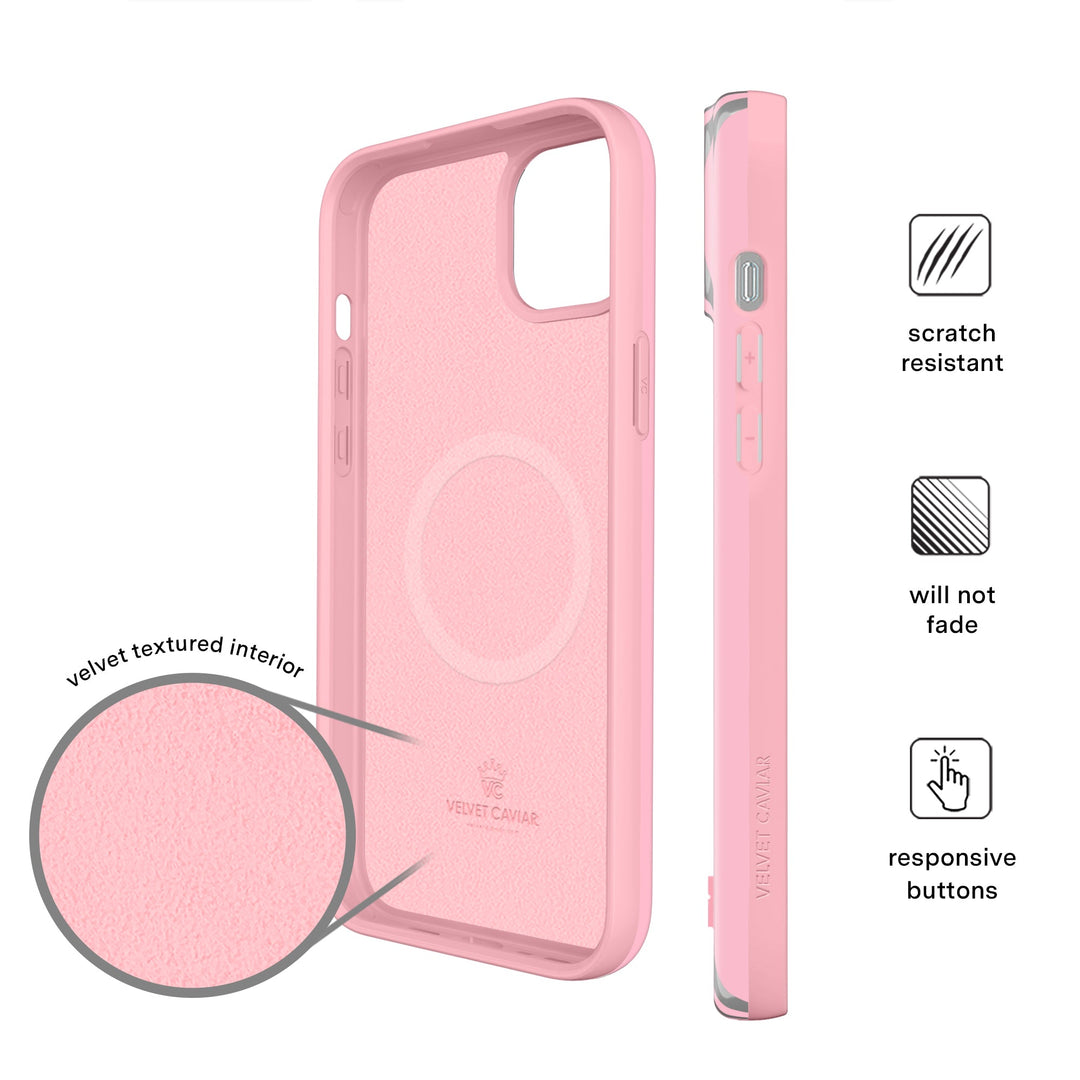 Pink Chrome Stripes iPhone Case – Aesthetic Shockproof Phone Cover