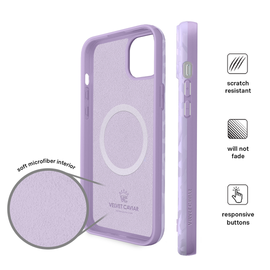 Lilac Leopard iPhone Case – Trendy Protective Phone Cover