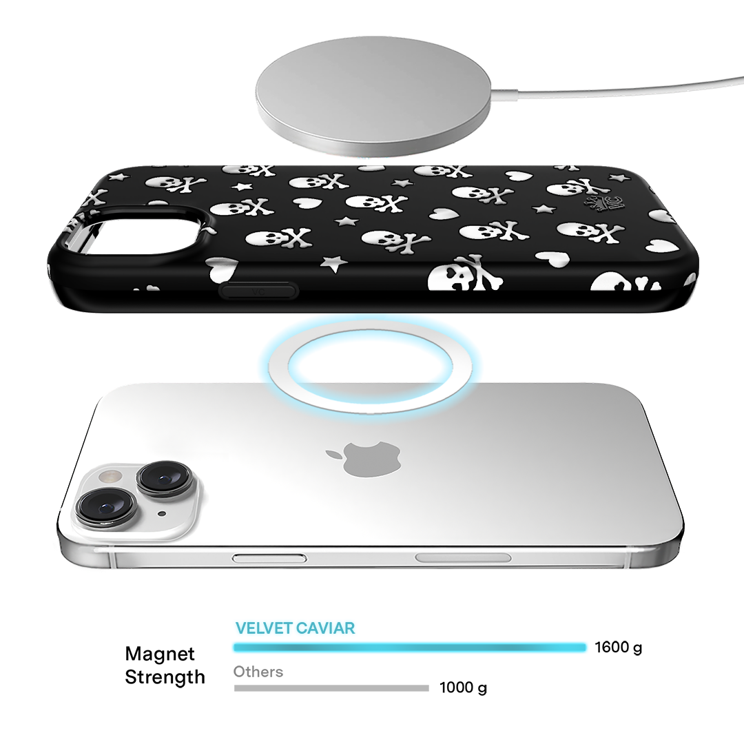 Chrome Skulls iPhone Case – Aesthetic Shockproof Phone Cover