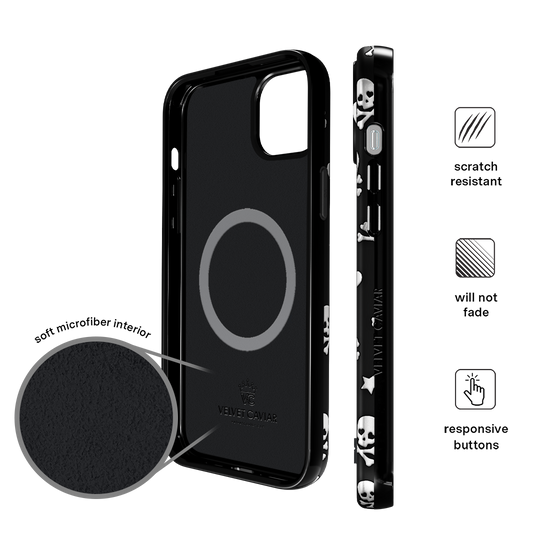 Chrome Skulls iPhone Case – Aesthetic Shockproof Phone Cover