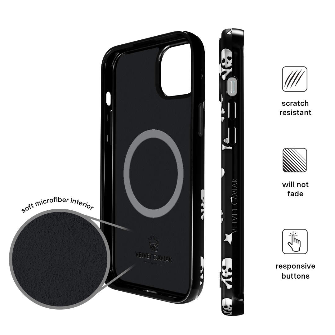 Chrome Skulls iPhone Case – Aesthetic Shockproof Phone Cover