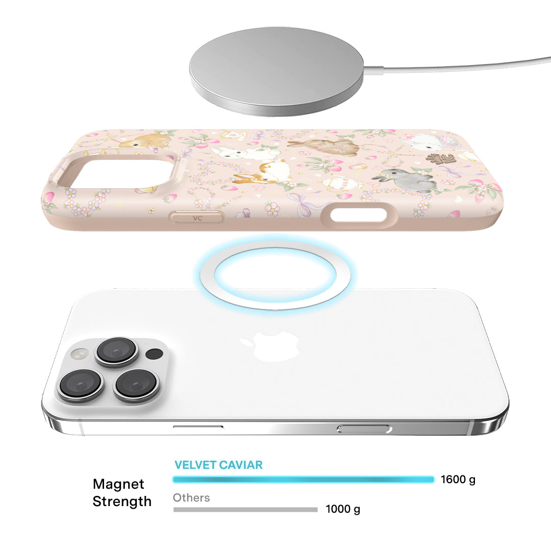 Bunnies & Bows iPhone Case – Trendy Protective Phone Cover