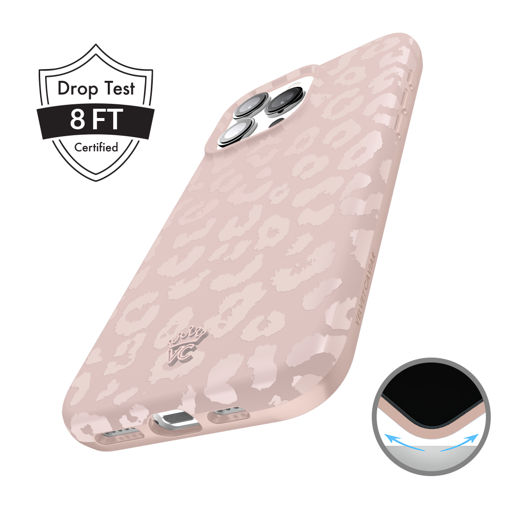 Nude Leopard iPhone Case – Trendy Protective Phone Cover