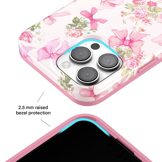 Posie Pink Bow iPhone Case – Cute Aesthetic Phone Cover