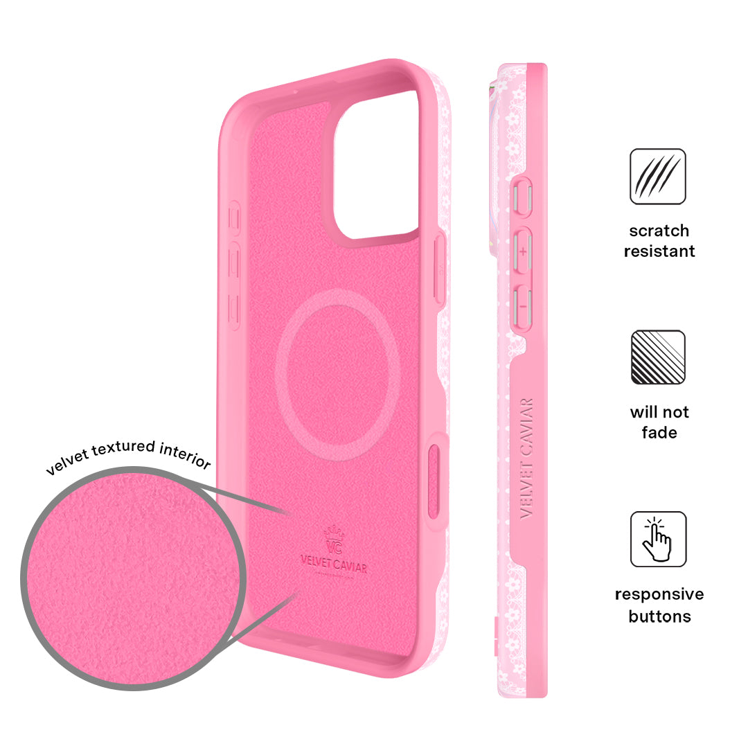 Strawberry Macaron iPhone Case – Chic Designer-Style Phone Cover