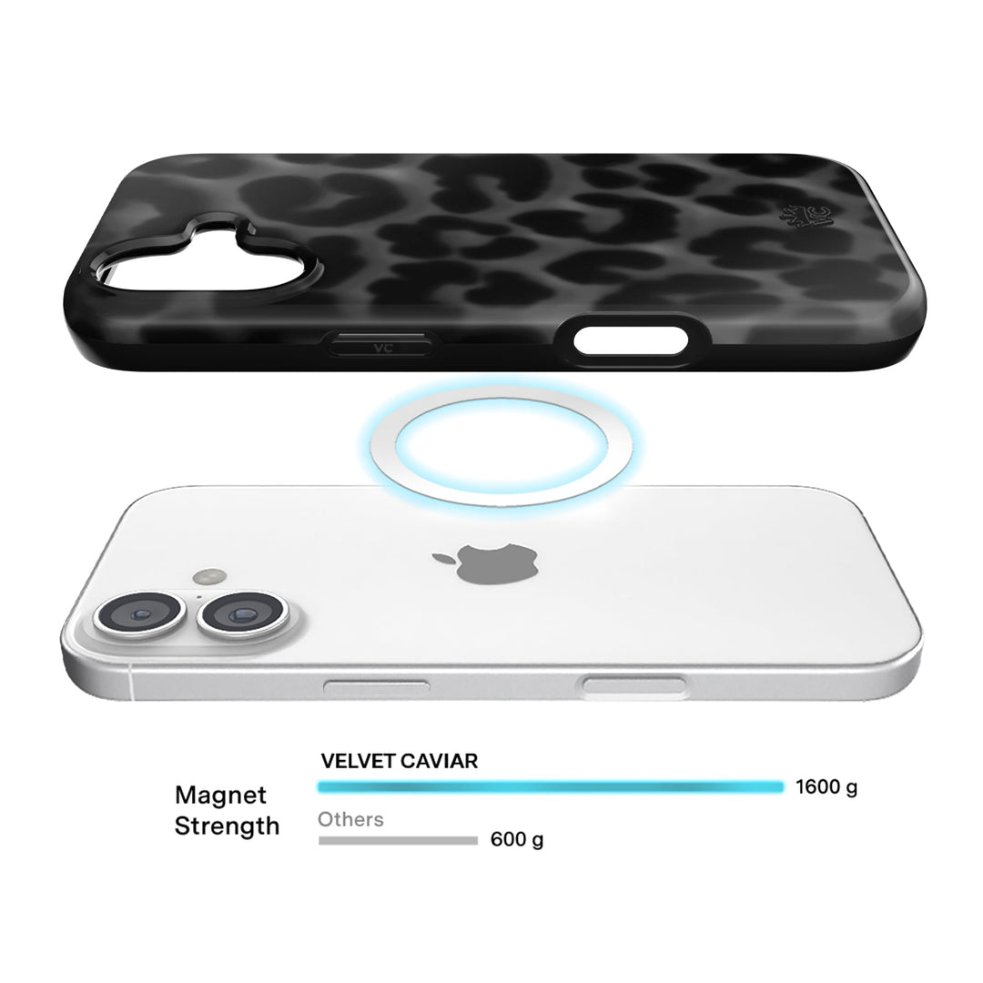 It Girl Black Leopard iPhone Case – Aesthetic Shockproof Phone Cover