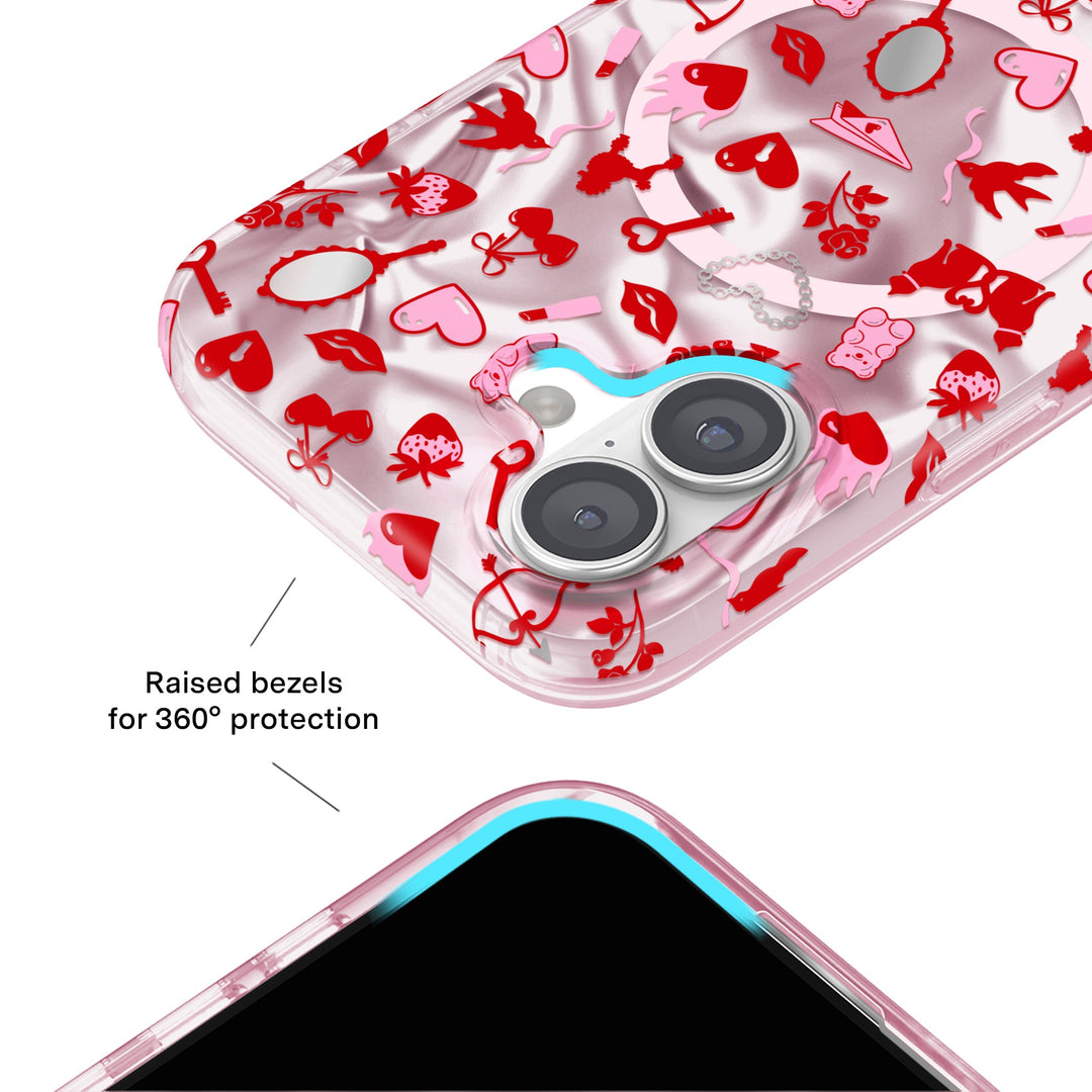 Lover Girl Holo iPhone Case – Luxury Aesthetic Phone Cover