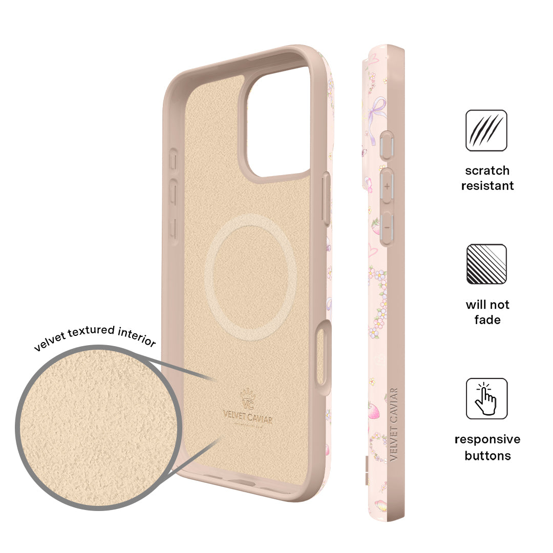 Bunnies & Bows iPhone Case – Trendy Protective Phone Cover